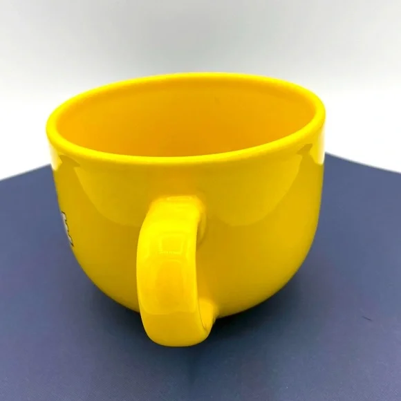 Bright Yellow Novelty Oversized Mug“Fries Before Guys.” - Picture 2 of 6